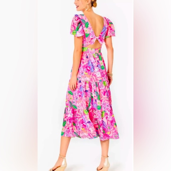 LILLY PULITZER Grace Midi Dress In Pink - Picture 8 of 16